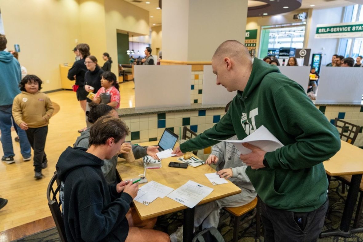 Students writing letters
