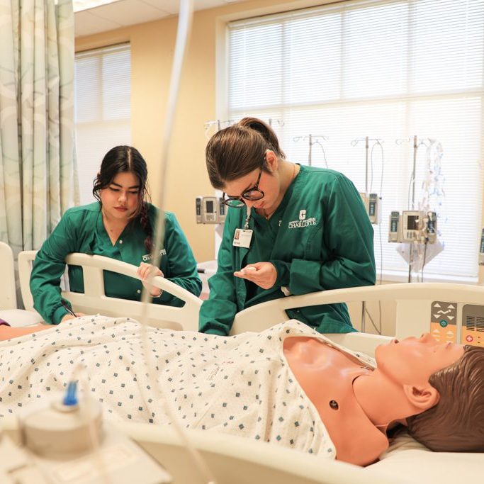 Med Students practicing
