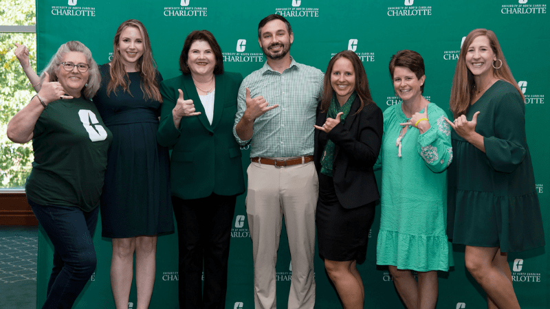 49er alumni posing for a photo