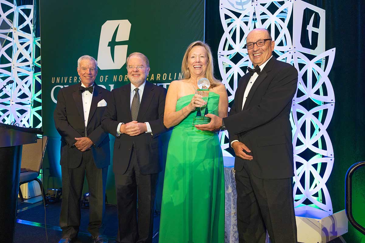 UNC Charlotte Chancellor Sharon L. Gaber honored with World Citizen