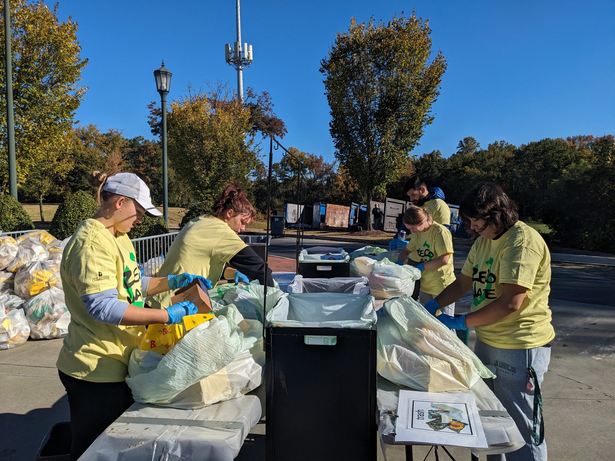 Zero Waste Crew Sorting Waste